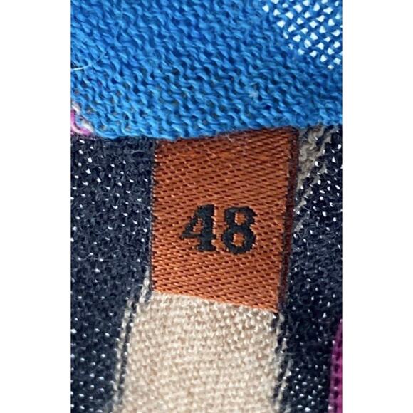 Missoni Italy Short Sleeve Round Neck Lightly Sheer Sweater Dress Sz. 48 - Picture 7 of 9